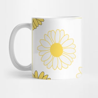 Yellow Daisies Pattern Mug